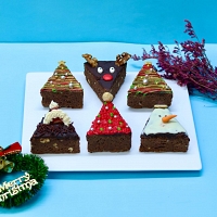 Festive Christmas Brownie Treat Box